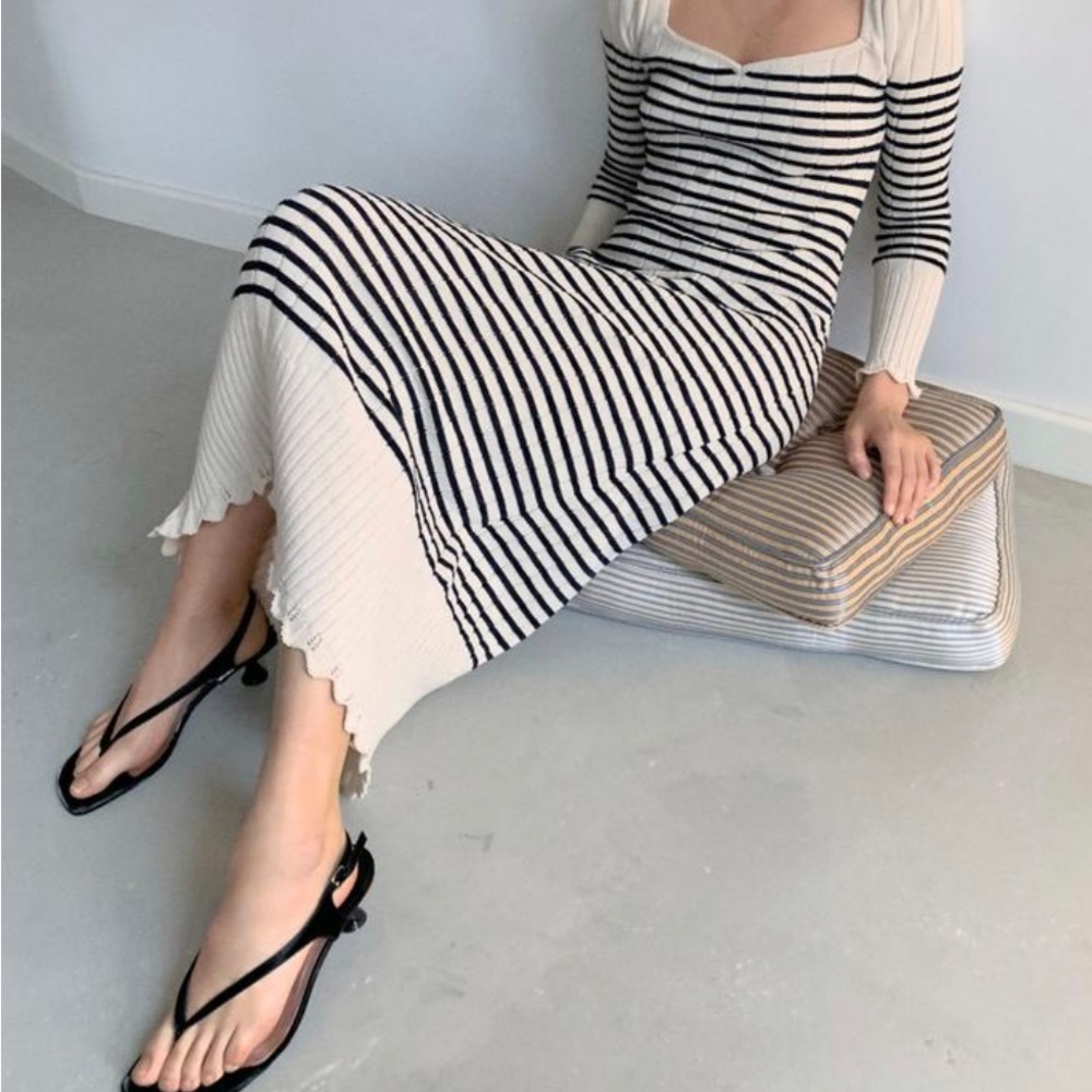 NWT Zara striped knit dress size M